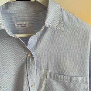Aritzia Community Striped Button Down
